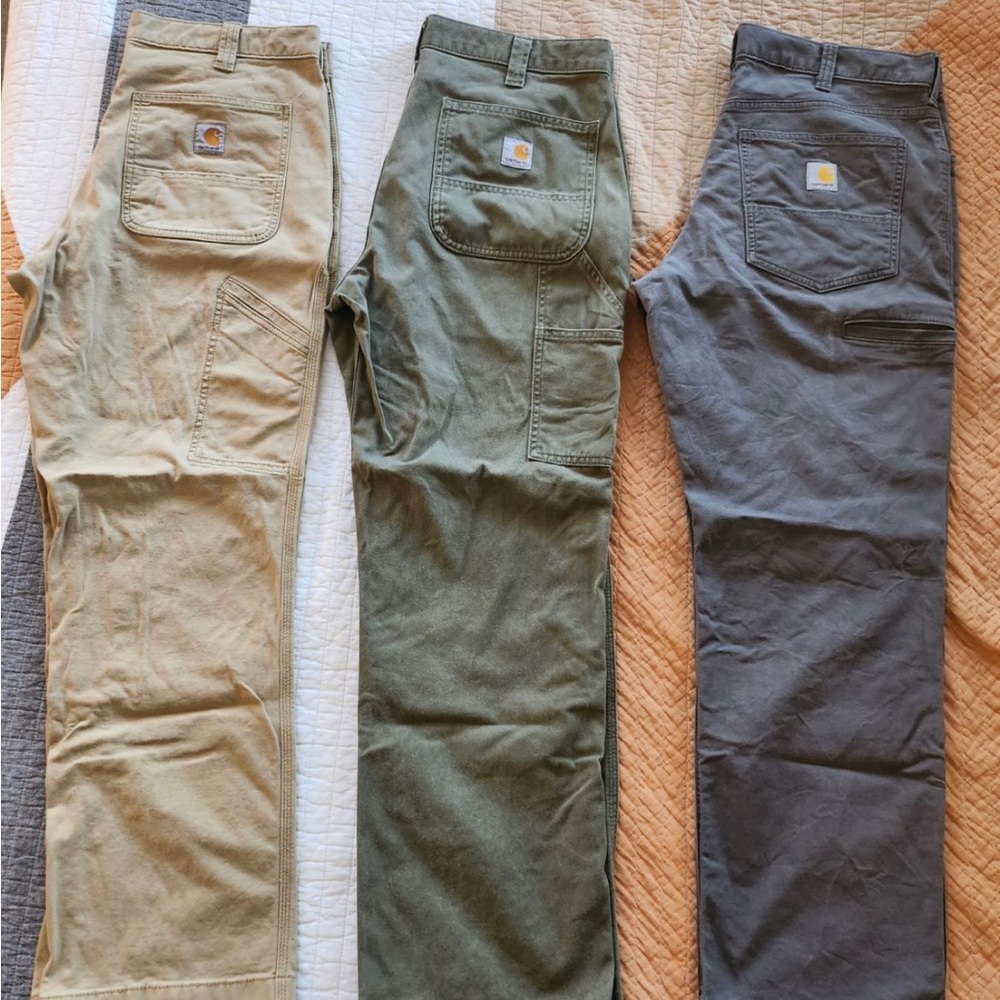 Carhartt Pants - 3 pairs - size 34x30